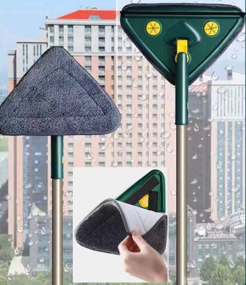 2 Bezli Üçgen Çek Çekli Mop Islak Mendil Uyumlu - 1