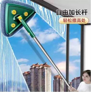 2 Bezli Üçgen Çek Çekli Mop Islak Mendil Uyumlu - 4