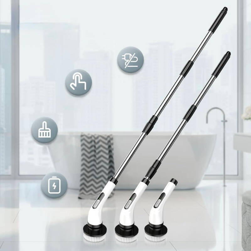 7 in 1 Kablosuz Elektrikli Temizlik Fırçası Seti - 3