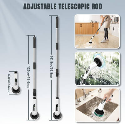 7 in 1 Kablosuz Elektrikli Temizlik Fırçası Seti - 5