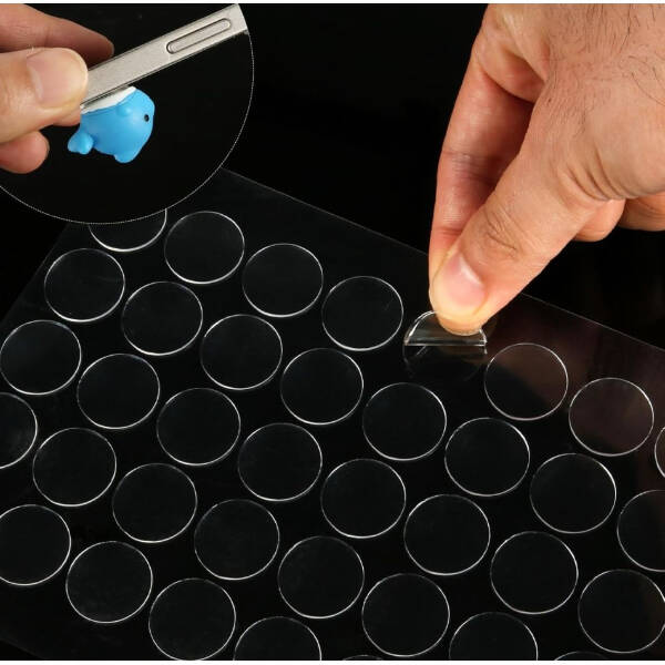 Çift Taraflı Yuvarlak Montaj Macunu 42 Adet - 1