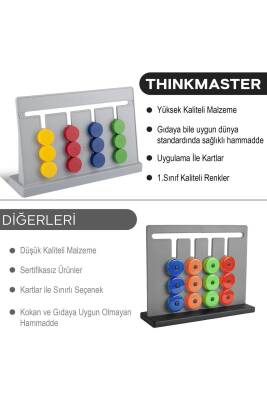 Master Abacus Rubik Abaküs Montessori Zeka Oyunu Dijital Oyun Kartları Ile Destekli - 7