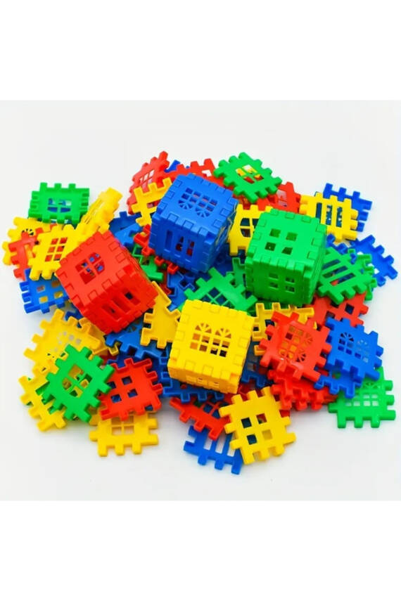 Puzzle City 3d Yapı Ve Tasarım Blokları 192 Parça Yapı Oyuncak Puzzle Blok Set Eğlenceli Oyuncak - 1