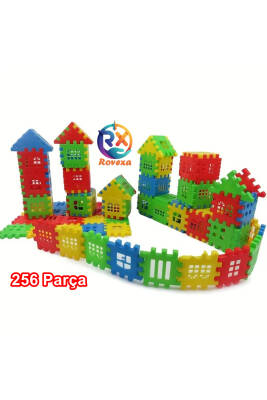 Puzzle City 3d Yapı Ve Tasarım Blokları 256 Parça Eğitici Oyuncak Puzzle Blok Set Eğlenceli Oyuncak