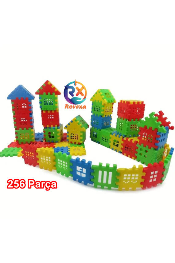 Puzzle City 3d Yapı Ve Tasarım Blokları 256 Parça Eğitici Oyuncak Puzzle Blok Set Eğlenceli Oyuncak - 1