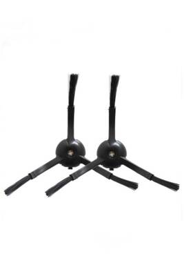 Roborock S7 Max Ultra Uyumlu 2 Adet 3 Kol Siyah Yan Fırça