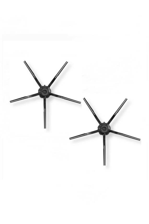 Roborock S7/S7 Plus Uyumlu 2 Adet Siyah Yan Fırça - 1