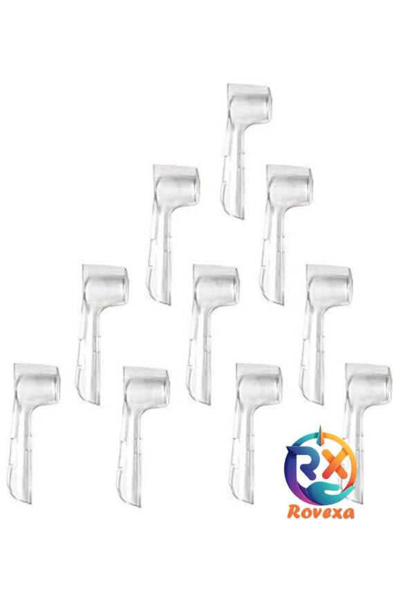 Şarjlı Diş Fırçası Diş Fırçası Başlıkları Için Koruma Kapağı 10 Adet - 1