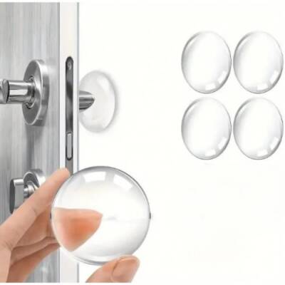 Şeffaf Silikon Mobilya ve Kapı Durdurucu Darbe Pedi 4'lü Set - 2